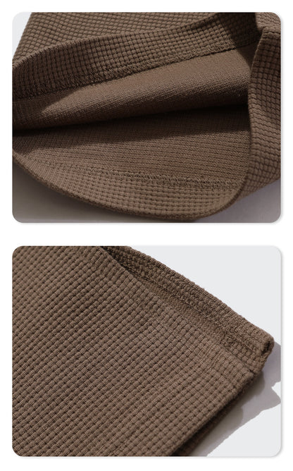 Oversize Waffle Short-sleeve T-shirt & Waffle Short Pants Setup WN6627