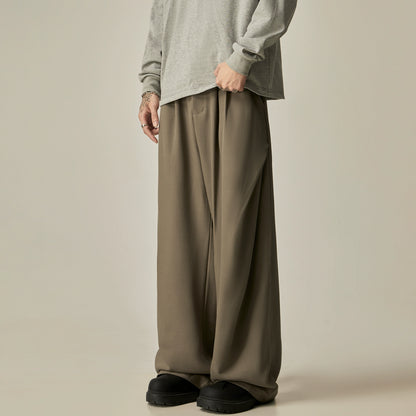 Wide Leg Straight Long Trousers WN8968