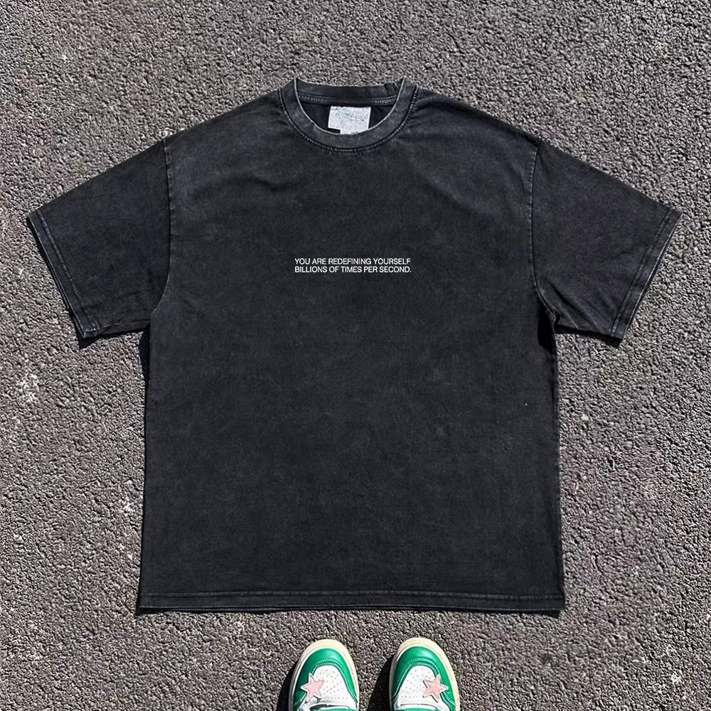 Graphic Design Oversize Short Sleeve T-Shirt WN16719