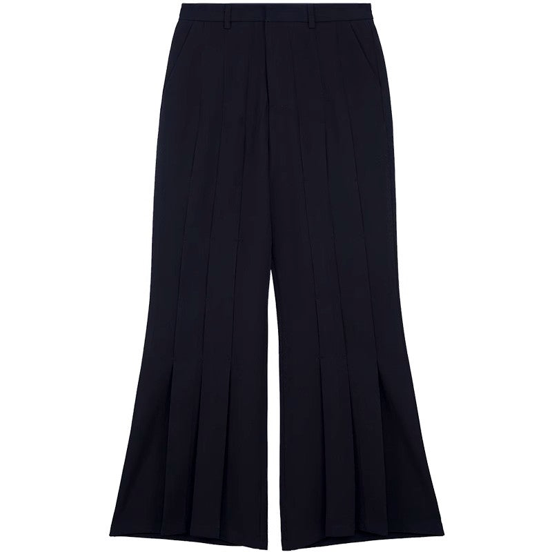 Double Pleated Flare Trousers WN6833