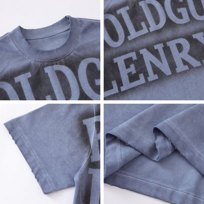 Letter Washed Short Sleeve T-Shirt WN26785