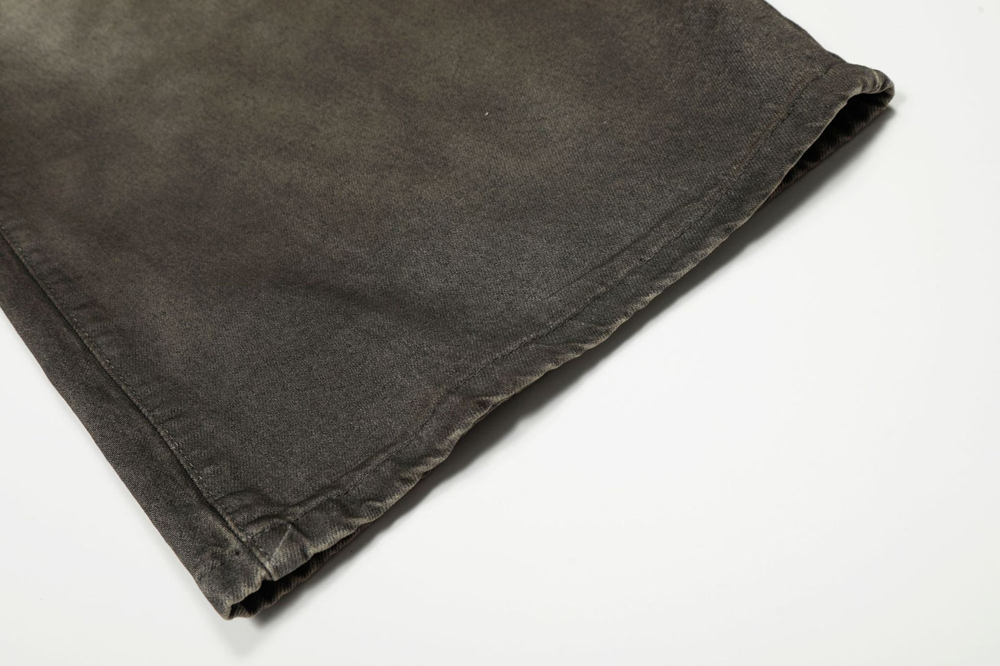 Dirty Washed Curved Denim Jeans WN25997