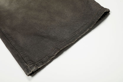 Dirty Washed Curved Denim Jeans WN25997