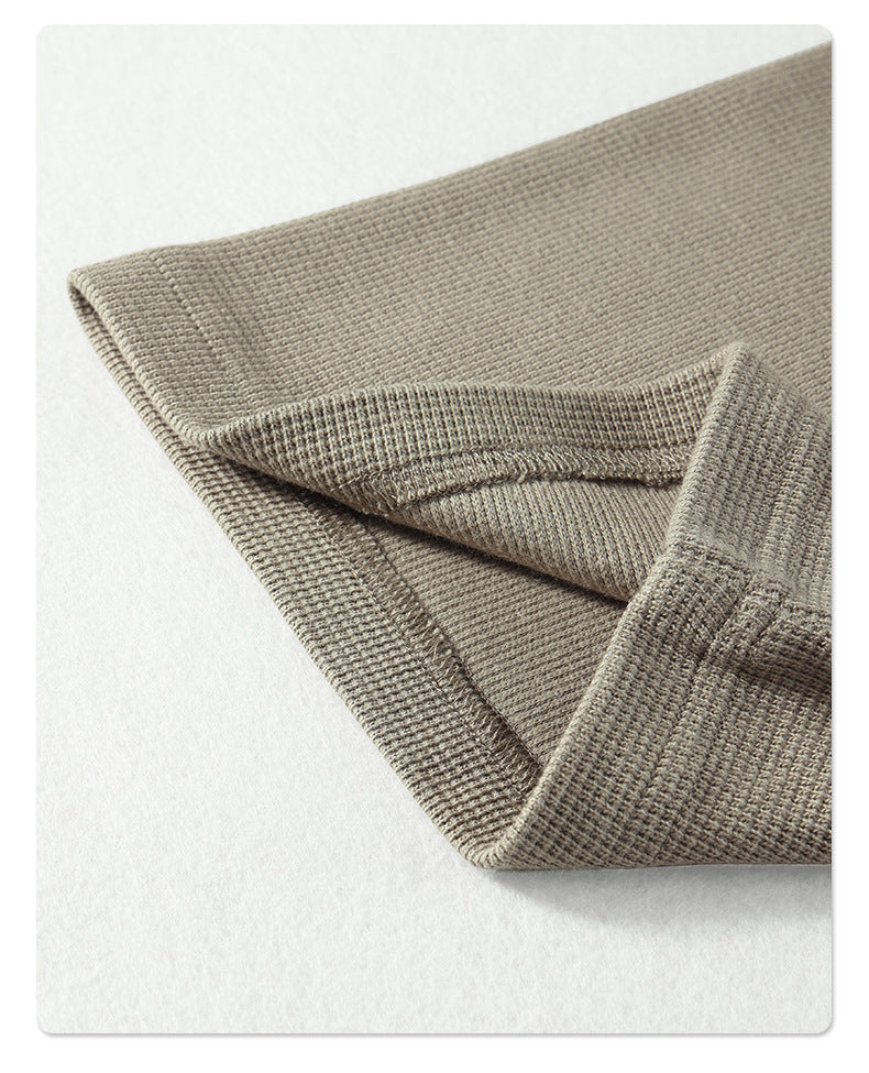 Oversize Waffle Polo Shirt & Waffle Shorts Setup WN6636