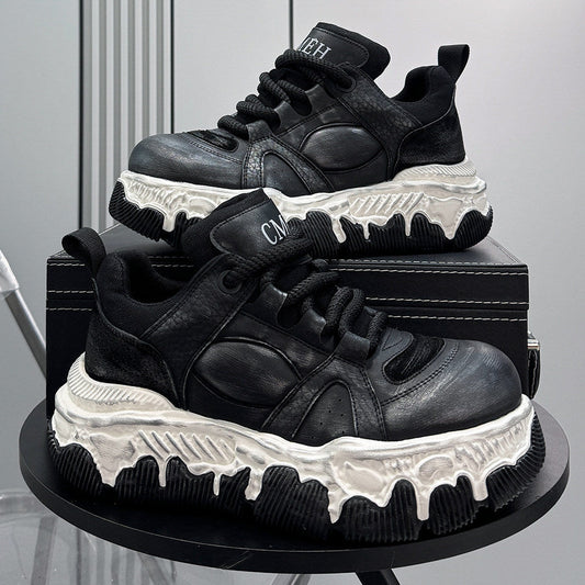 Panel Rope Lace Chunky Sole Sneakers WN24663
