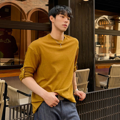 Solid Color Long Sleeve T-Shirt WN24976
