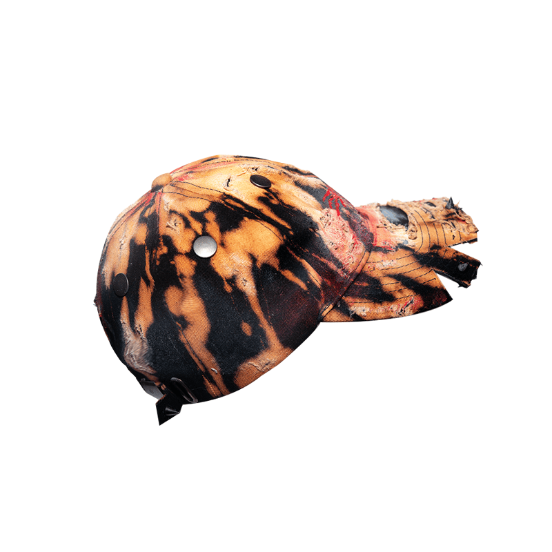 Tiger Print Tie-Dye Irregular Graffiti Design Cap WN21104