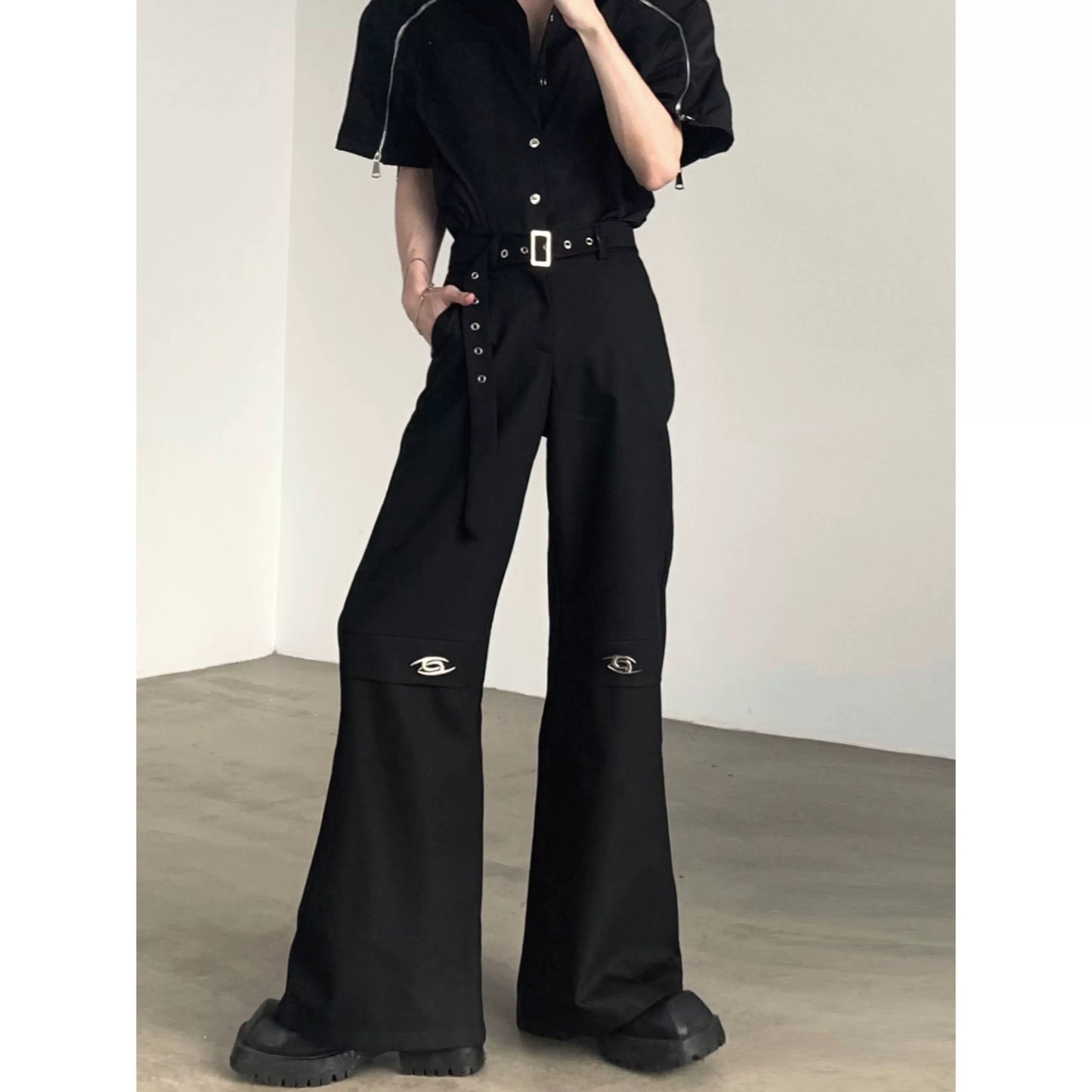 Belted Design Trousers WN7050
