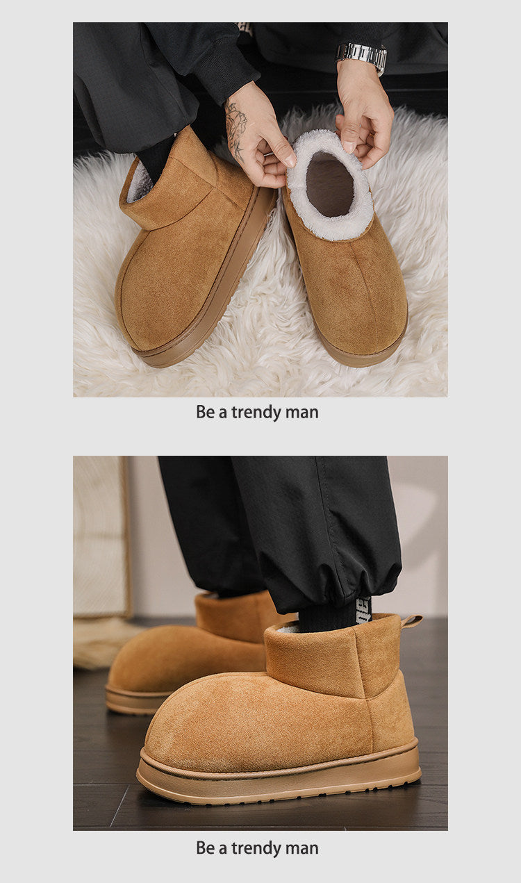 Fake Fur Lined Platform Ankle Boots WN23360