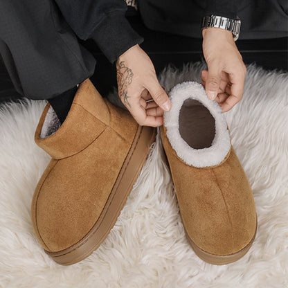 Fake Fur Lined Platform Ankle Boots WN23360