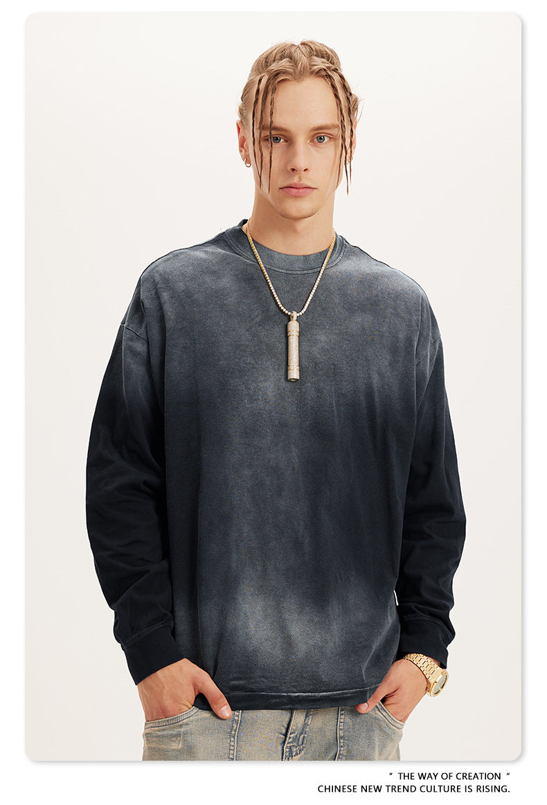 Oversize Washed Long-sleeve t-shirt WN6051
