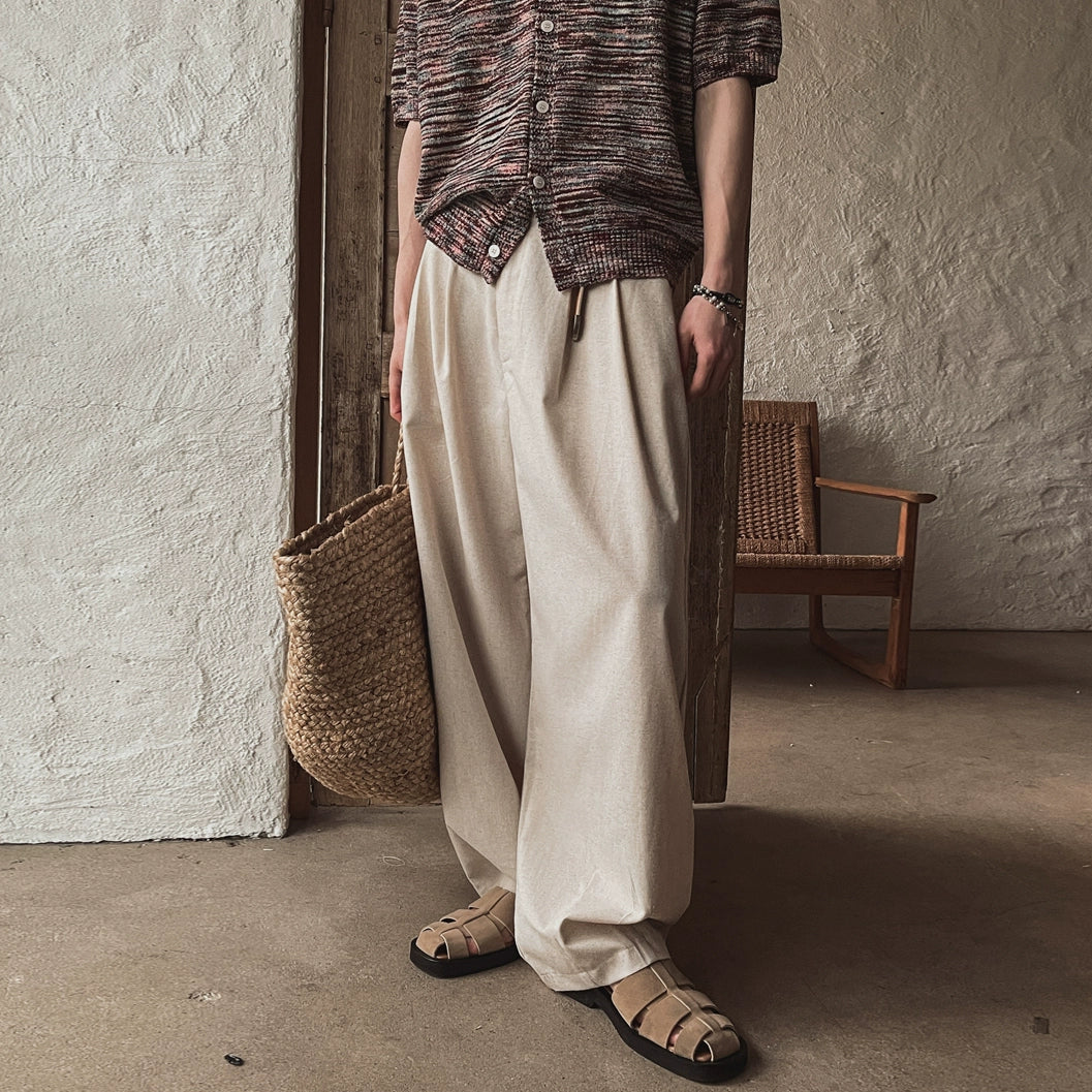 Solid Color Wide Leg Pants WN20273