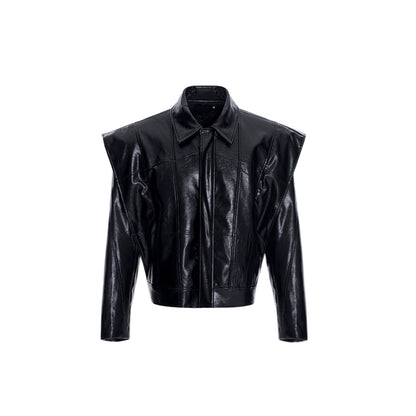 PU Leather Zipper Jacket WN8091