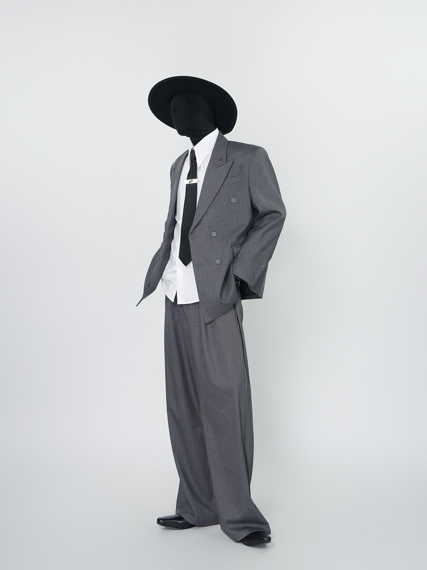 Stripe Tailored Jacket & Stripe Wide Leg Trousers Setup WN24295