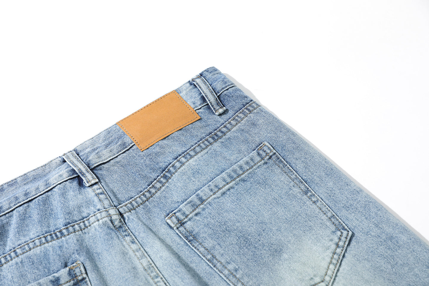 Washed Damage Flare Denim Jeans WN26095