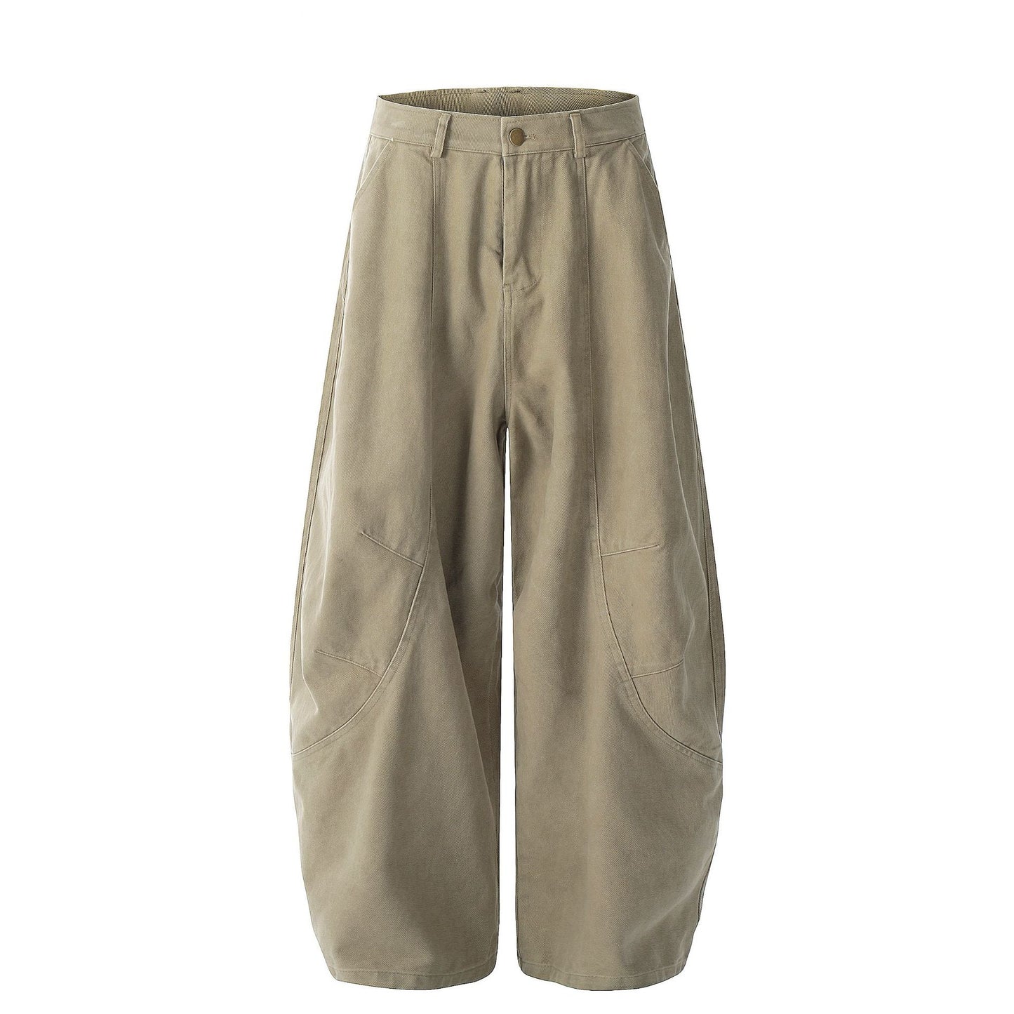 Wide Leg Curved Cargo Pants WN26053