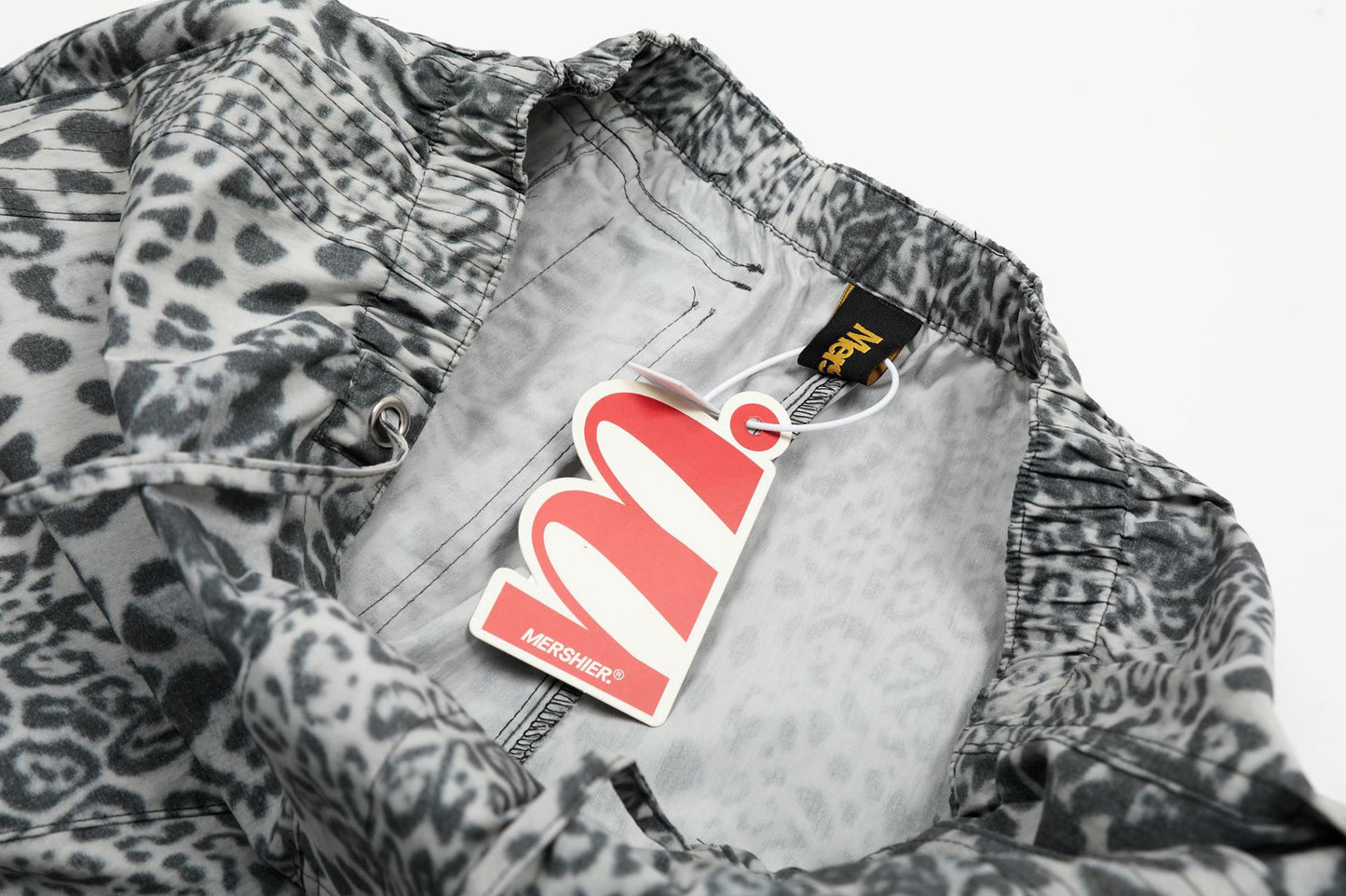 Leopard Print Paratrooper Wide-Leg Cargo Pants WN16164