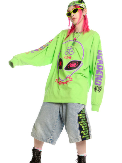 Graphic Letter Print Long Sleeve T-Shirt WN22282