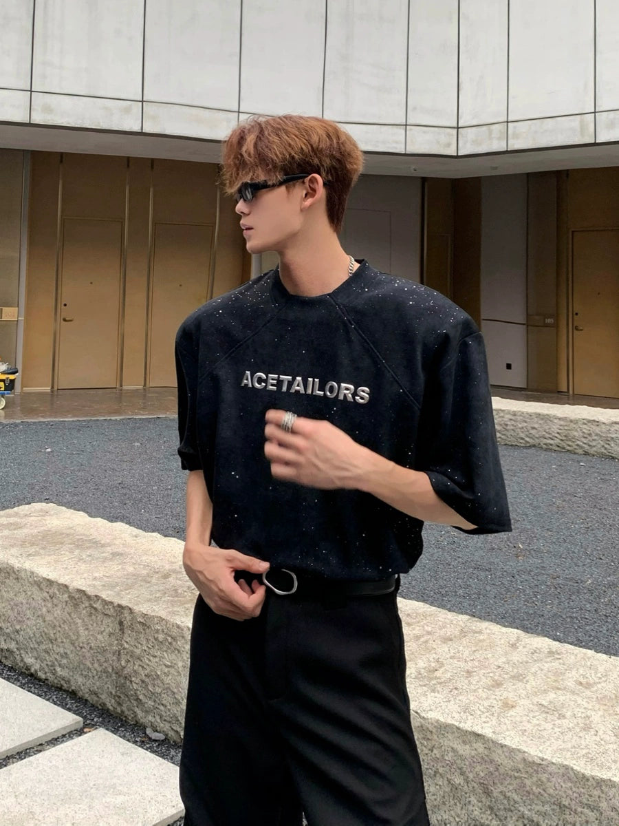 Graphic Letter Print Short Sleeve T-Shirt WN20044