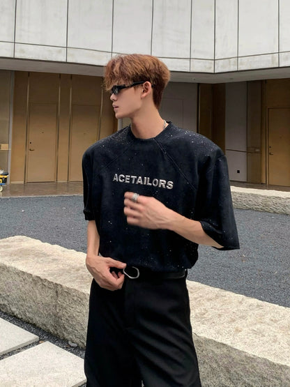 Graphic Letter Print Short Sleeve T-Shirt WN20044