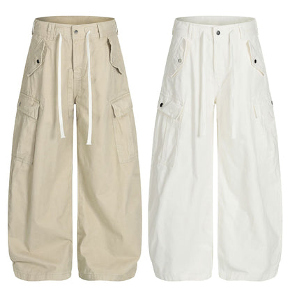Drawstring Cargo Wide Leg Pants WN25928