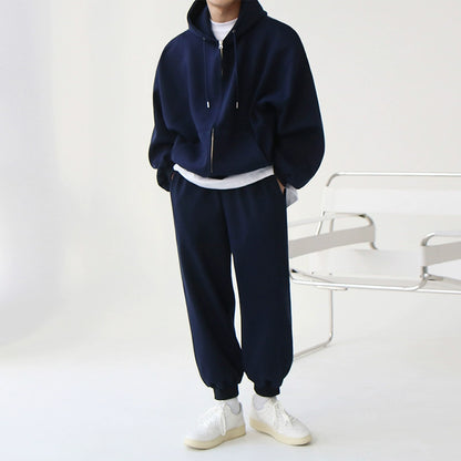 Double Zipper Oversize Hoodie & Sweatpants Setup WN6709