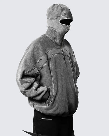 Eye-Opening Long-Zipper Hoodie WN27928