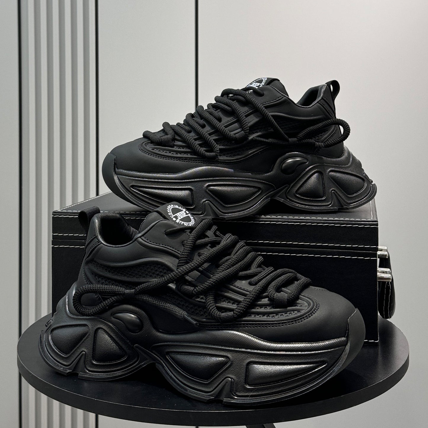Panel Thick Sole Chunky Sole Sneakers WN24694