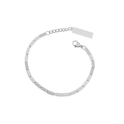 Square Titanium Steel Bracelet WN19237