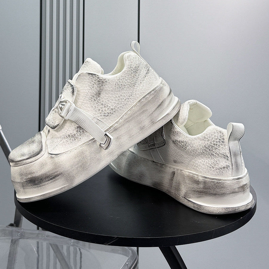 Platform Square Toe Buckle Strap Sneakers WN24833