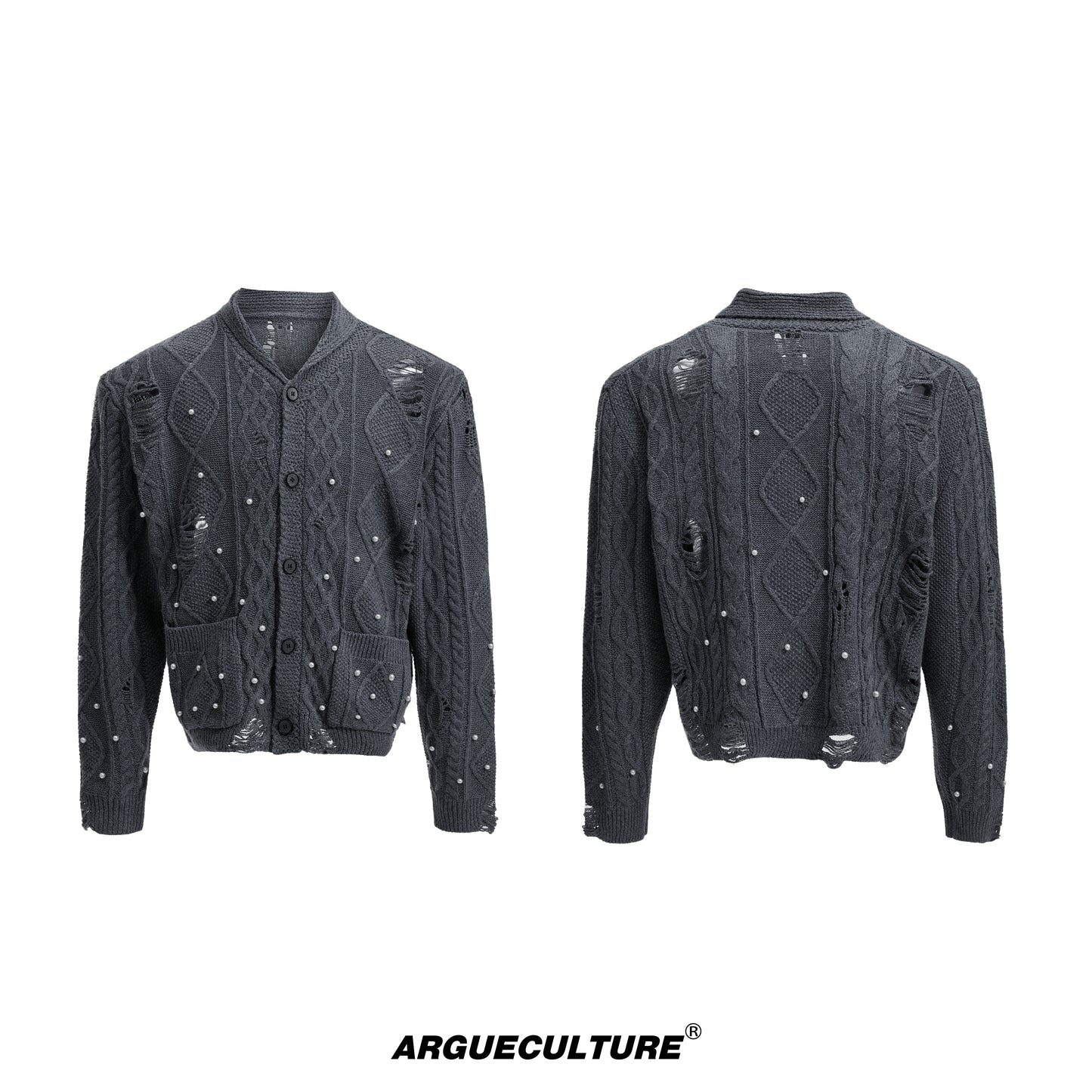 Pearl Hollow Knit Cardigan WN20676