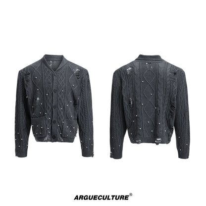 Pearl Hollow Knit Cardigan WN20676