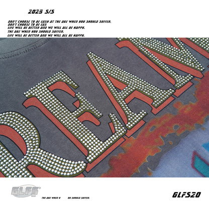 Letter Print Graphic Short Sleeve T-Shirt WN26509