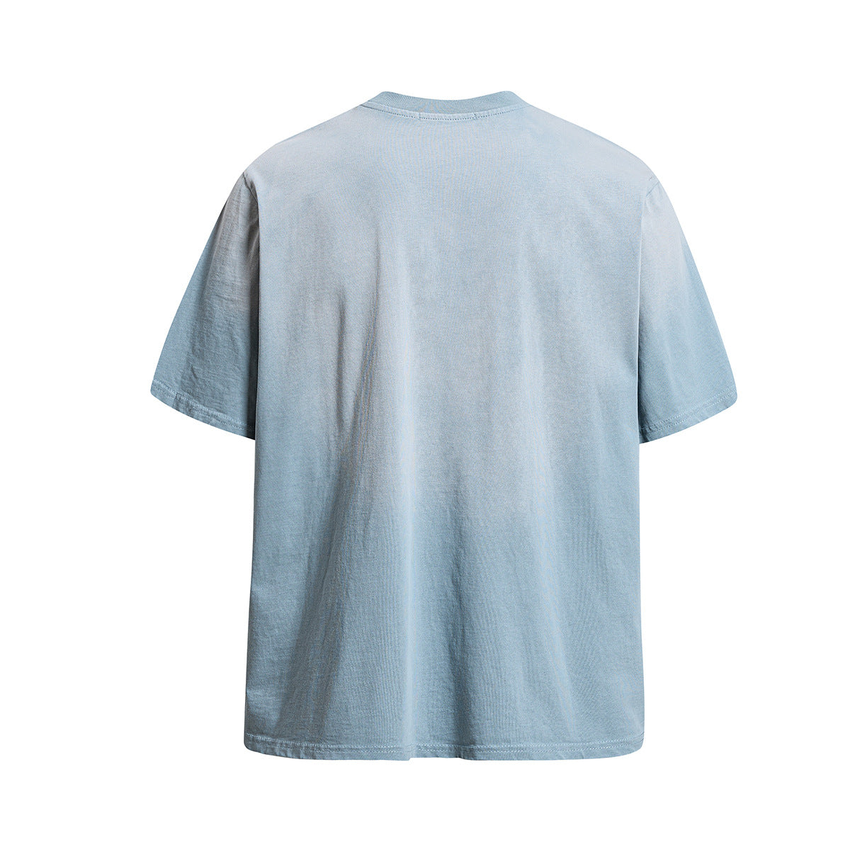 Star Applique Embroidery Washed Short Sleeve T-Shirt WN25651