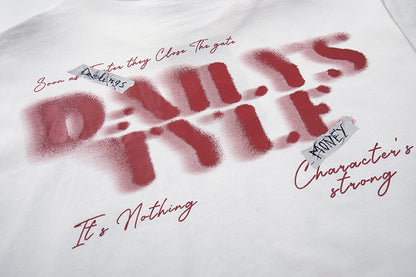 Blurred Portrait Print Short Sleeve T-Shirt WN16805