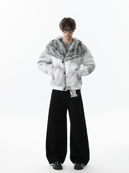 Fake Fur Trim Short Puffer Jacket WN27935