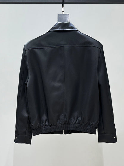 Star Rhinestone Zipper Short Jacket WN23957
