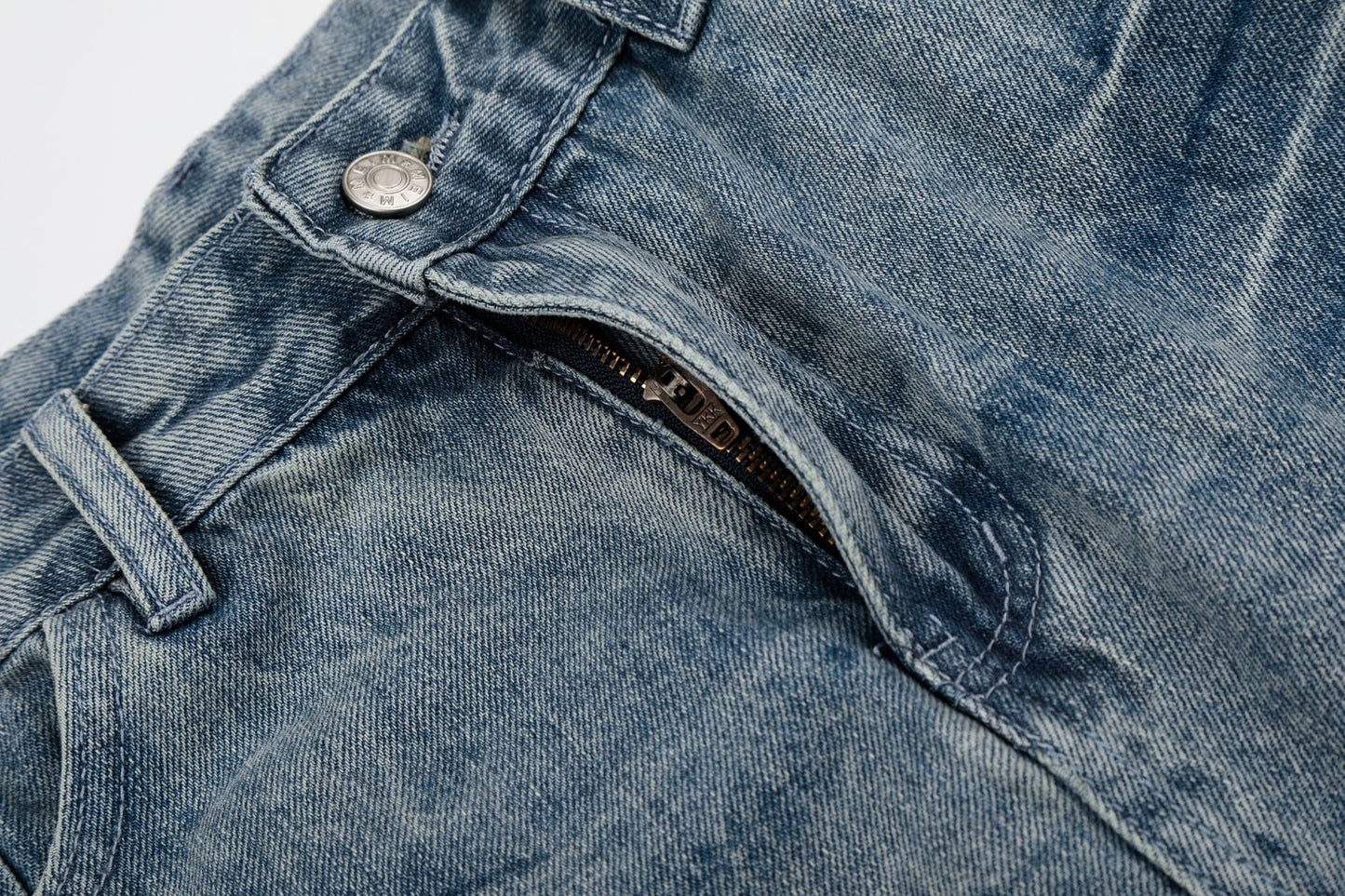 Lightning Graphic Denim Half Jeans WN26002