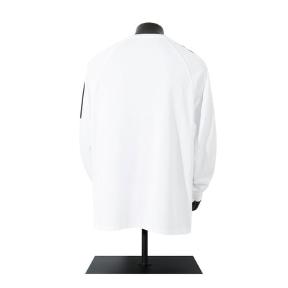 High-Neck Heavyweight Stripe Long Sleeve T-Shirt WN25629