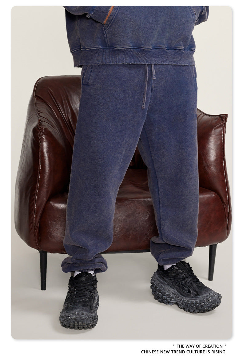 Wide-leg Washed Sweatpants WN6459