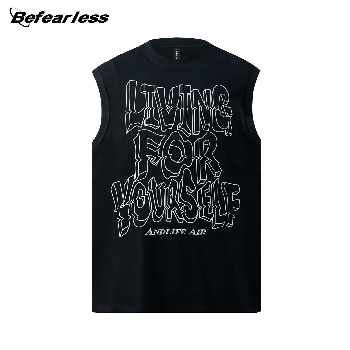 Graffiti Letter Sleeveless T-Shirt WN26272