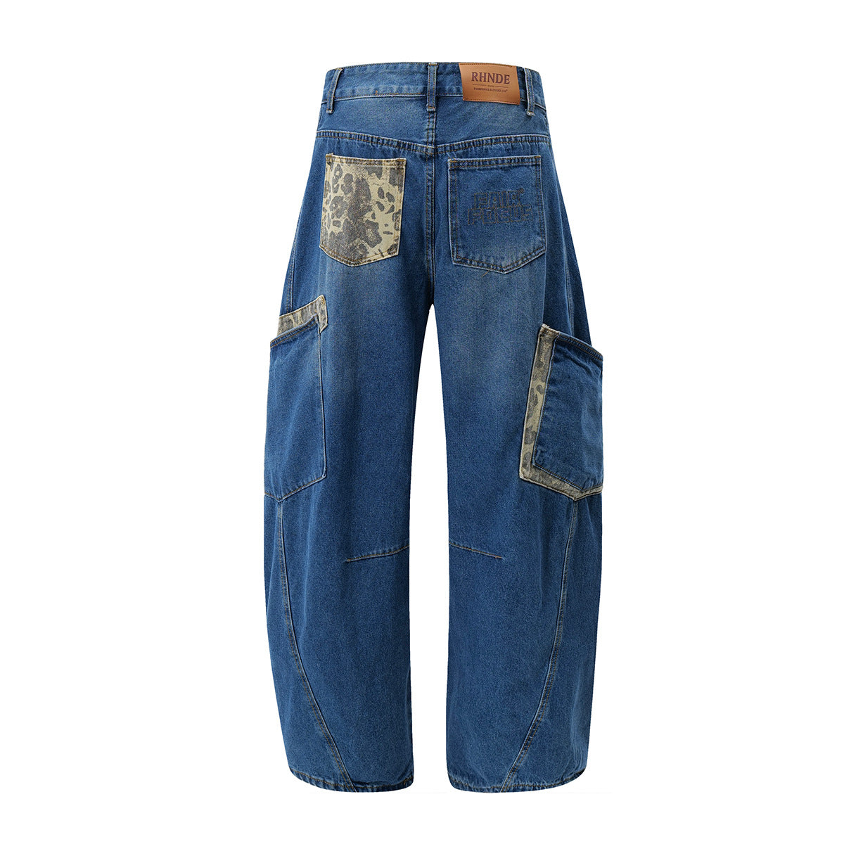 Washed Straight-Leg Denim Jeans WN11326