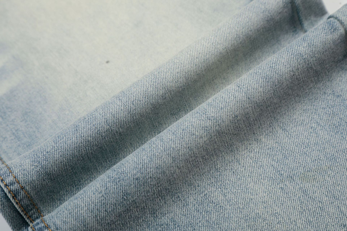 Washed Whisker Wide Leg Denim Jeans WN26092
