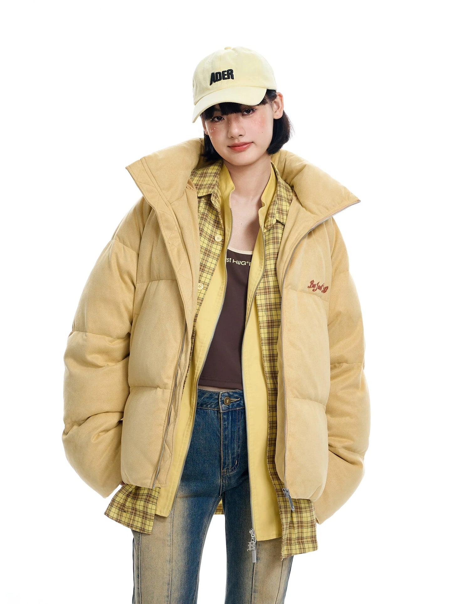 Oversize Zipper Puffer Jacket WN9779