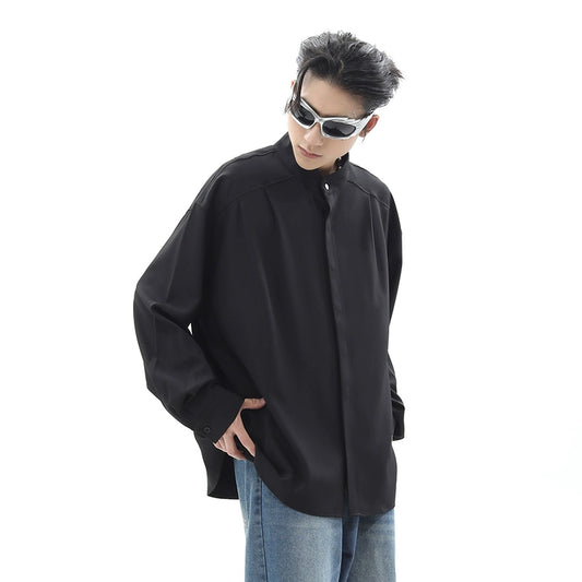 Standing-Neck Long Sleeve Shirt WN10318