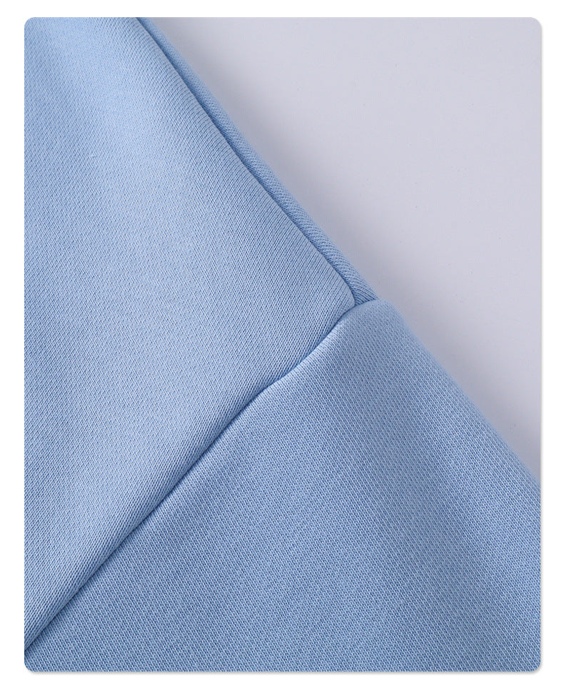 Oversize Plain Zipper Hoodie WN9971