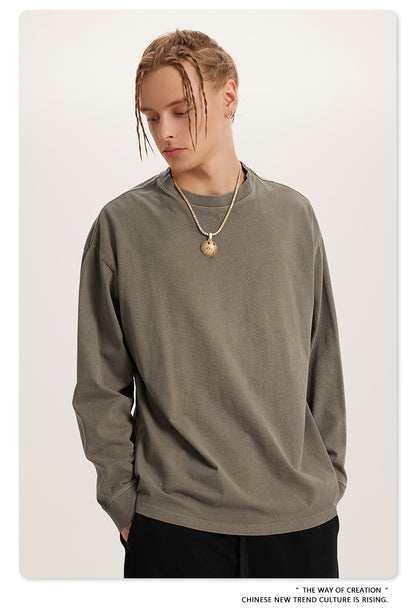 Oversize Washed Long Sleeve T-Shirt WN6052