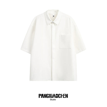 Plain Design Oversize Short Sleeve Shirt WN20148