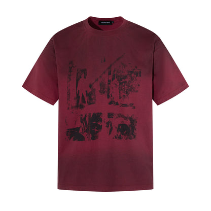 Graffiti Print Short Sleeve T-Shirt WN25686