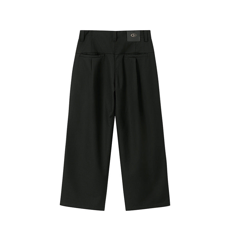 Drape Silhouette Pleats Wide Leg Trousers WN16165